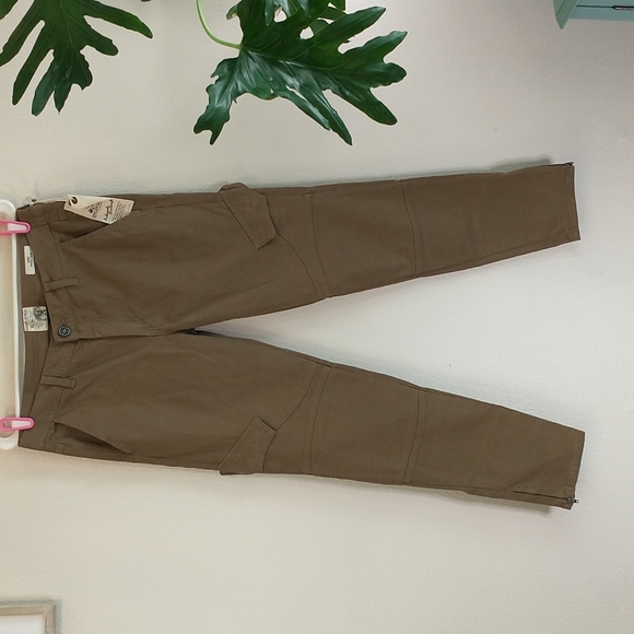 Dylan George Denim - Dylan George Mary Skinny Cargo Khaki Pants Size 31 Zip Ankle NWT